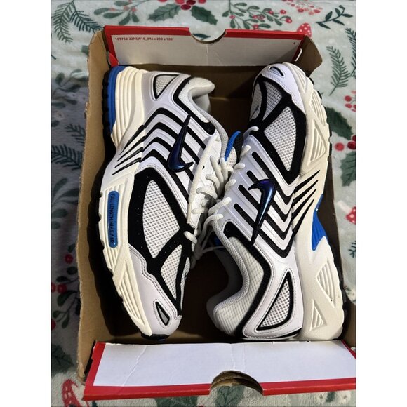 Mens Size 12.5 Nike Air Pegasus 2005 White Photo Blue Black Sneakers IB3971 100